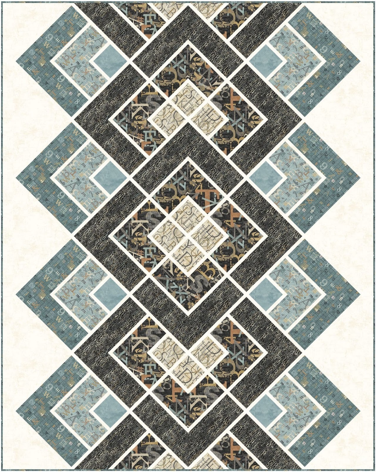 Kit: Modern Lace - My Type (54 3/4" x 67 3/4") Pattern not included