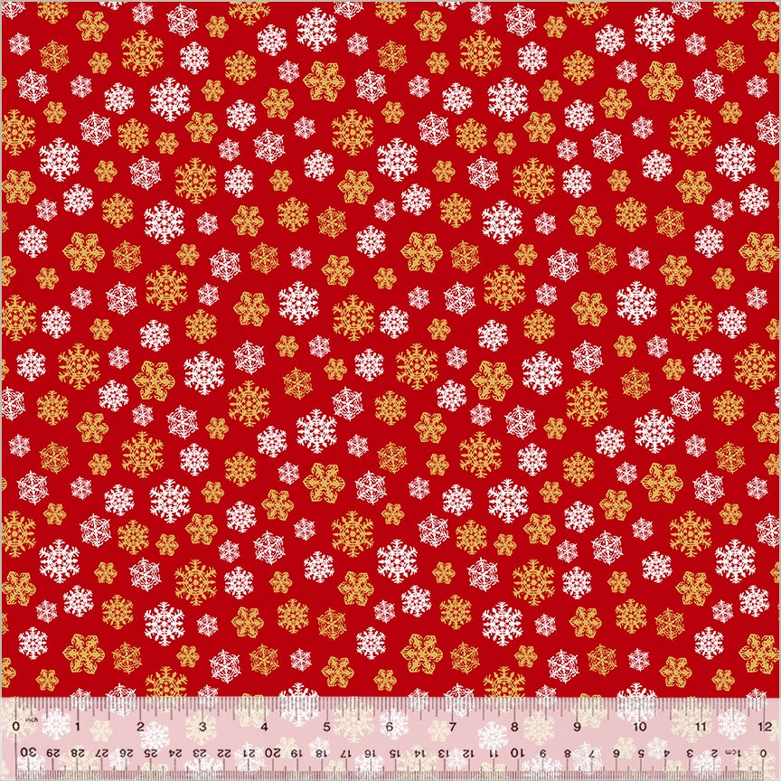 Holiday Twinkle by Whistler Studios Snowflakes: Red/Gold