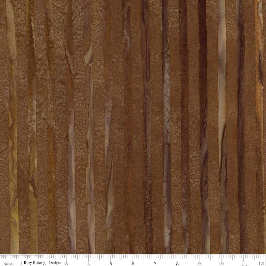 Expressions Batik Elementals by Riley Blake - Get in Line: Mocha Chestnut