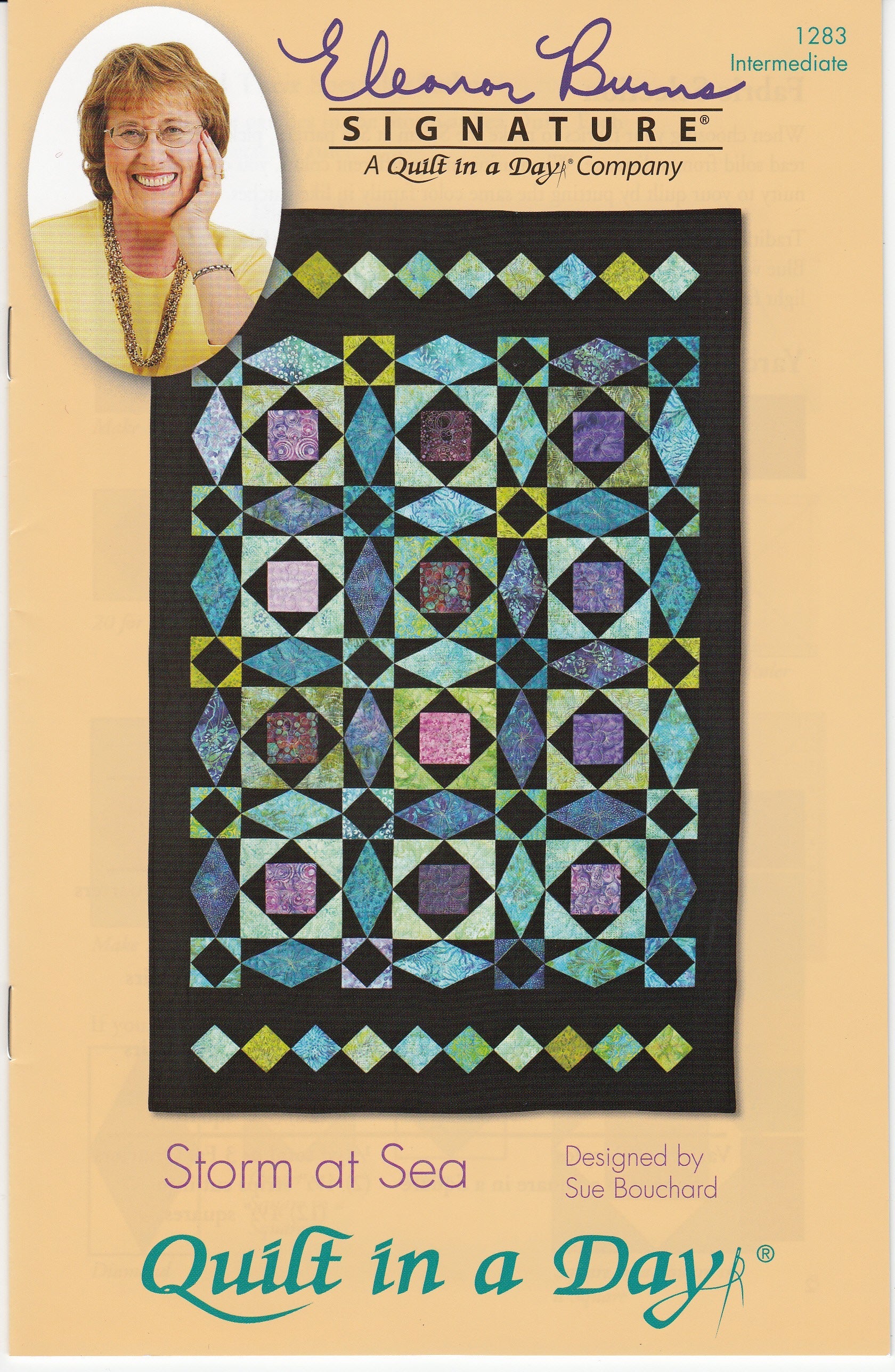 Storm at Sea Quilt Pattern by Sue Bouchard
