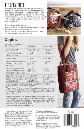 Pattern: Firefly Tote
