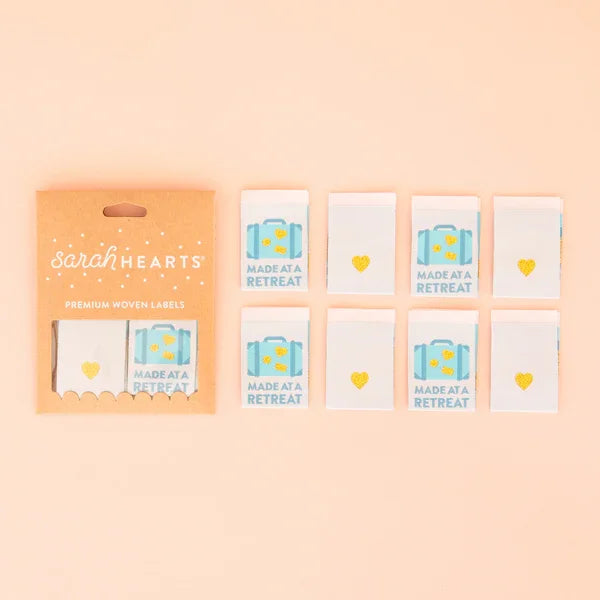 Quilt Label - Sarah Hearts | Made At A Retreat