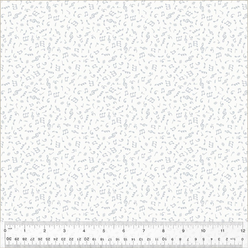 Holiday Twinkle by Whistler Studios Music Notes: White/Silver