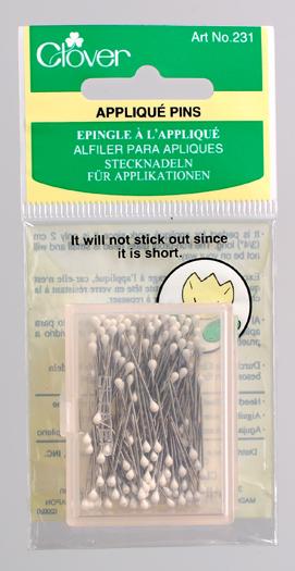 Clover Applique Pins - 0.6mm (150 pins)