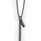 White #5 Zipper - 30 inches with 2 Zipper Pulls | Multiple Finishes