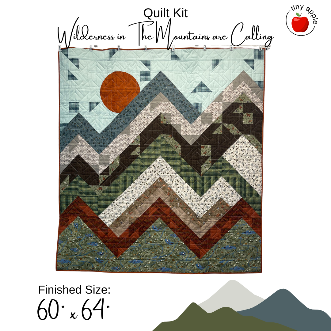 Kit: Wilderness Quilt 60" x 64" | The Mountains Are Calling - Pattern Included