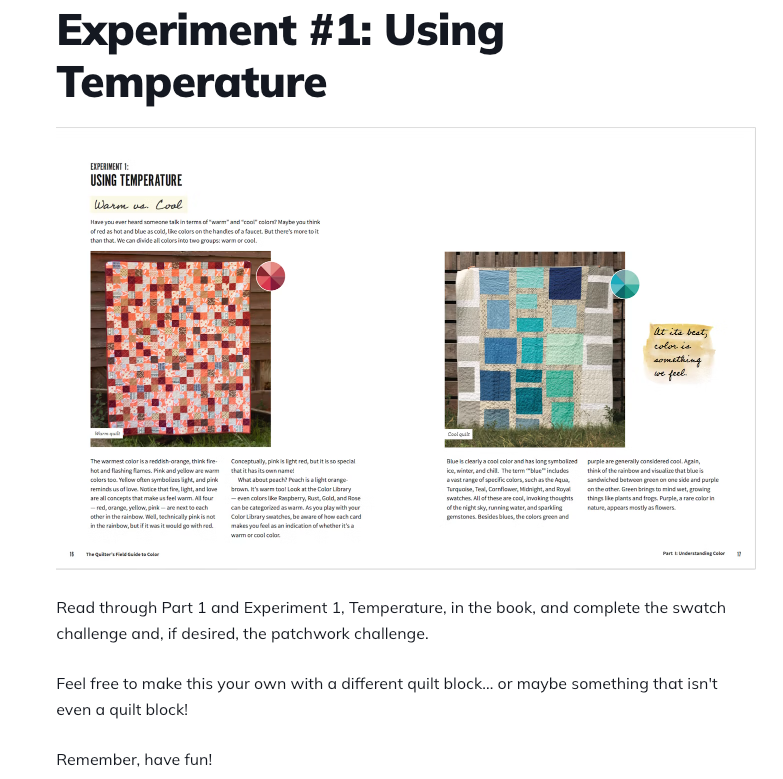 Color for Quilters Class