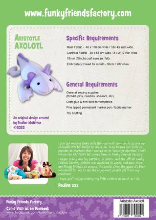 Pattern: Funky Friends Factory Aristotle AXOLOTL