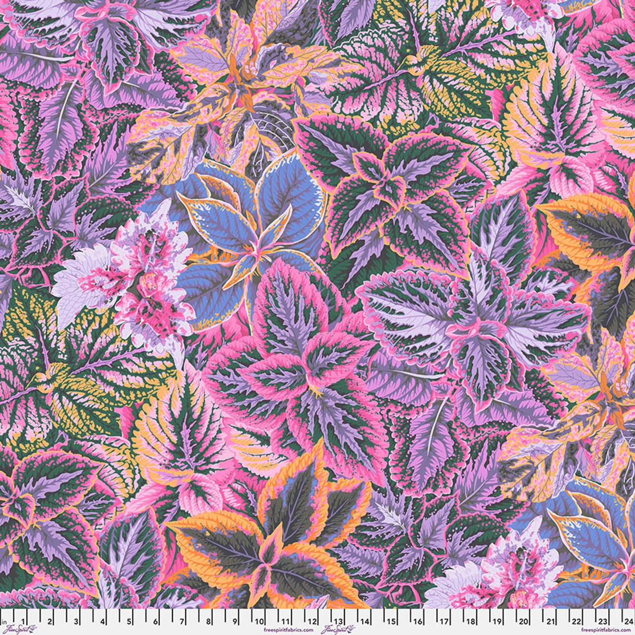Kaffe Fassett August Collective - Bold Leaves - Pink
