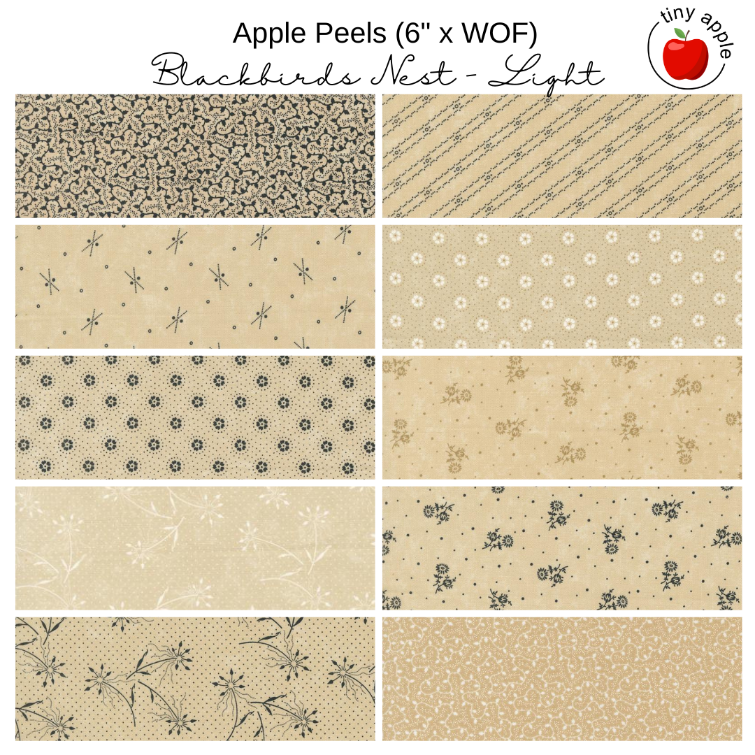 6" Apple Peels (10) - Blackbirds Nest Light