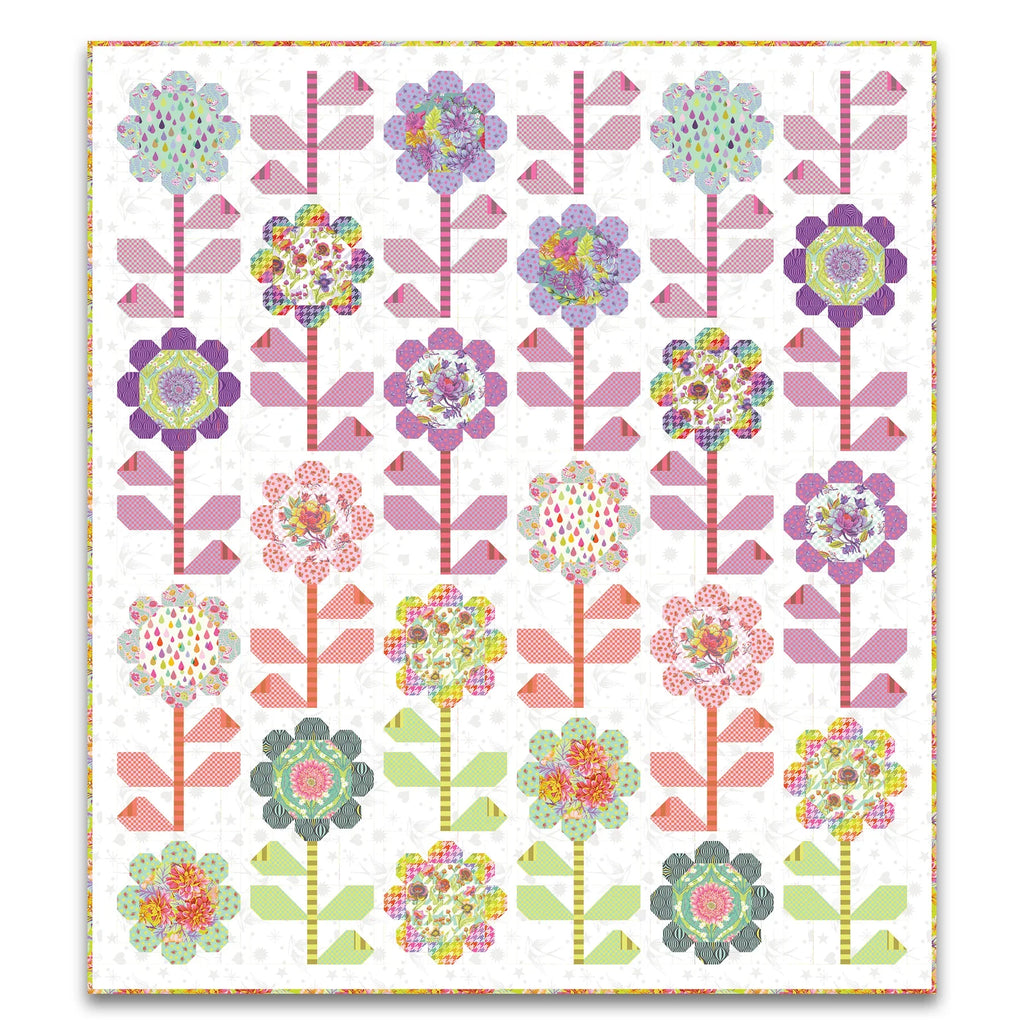 Untamed by Tula Pink Blooming Bouquet Quilt Kit - Pattern Included