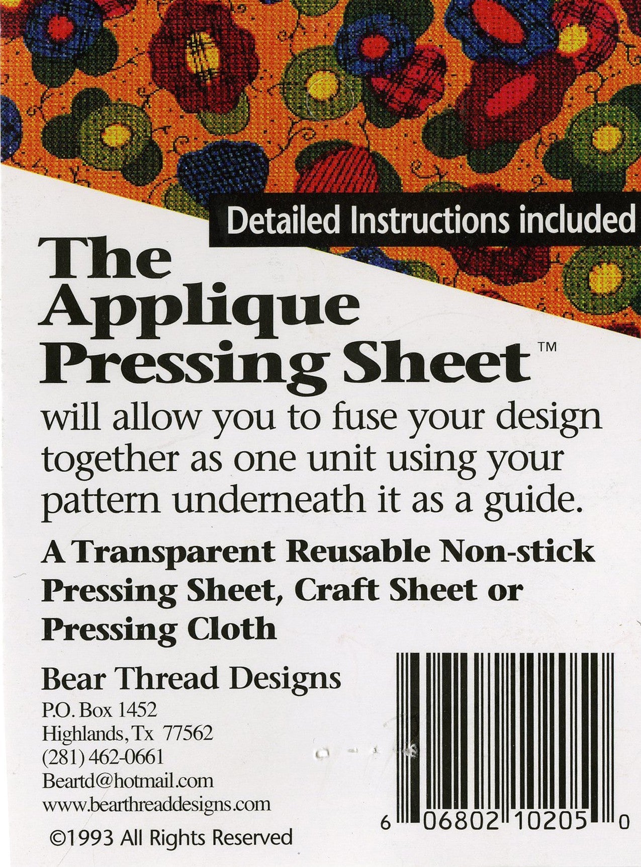 Applique Pressing Sheet 13in x 17in