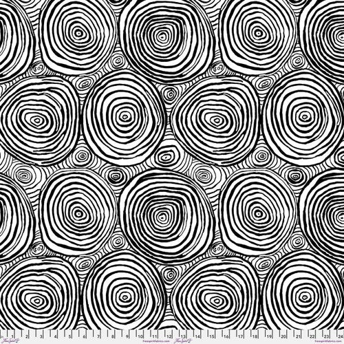 Kaffe Fassett Collective 108" Onion Rings Black Fabric