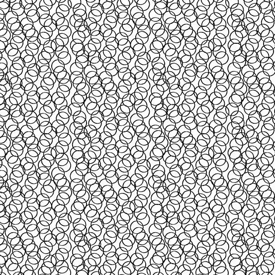 Andover Century Black on White Circles