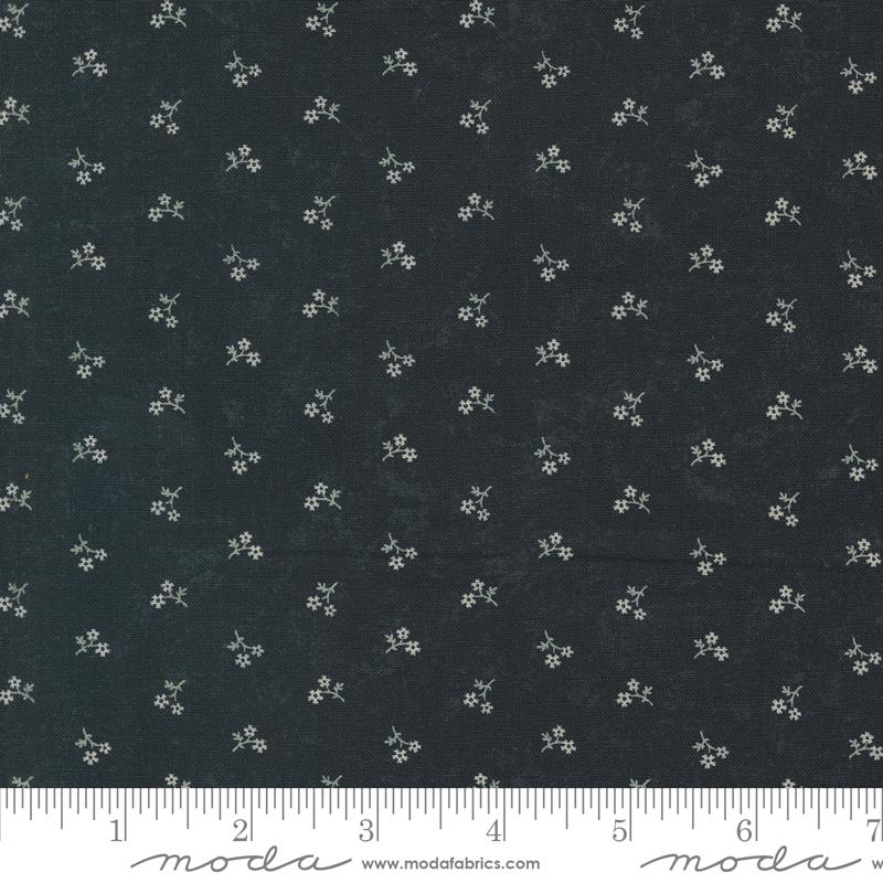 Blackbirds Nest by Kansas Troubles Quilters Petite Petals Ditsy: Black