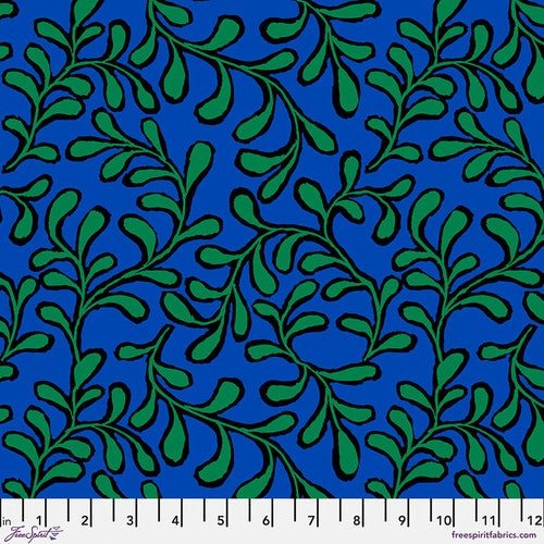 February_2023 by Kaffe Fassett - Twig - Blue
