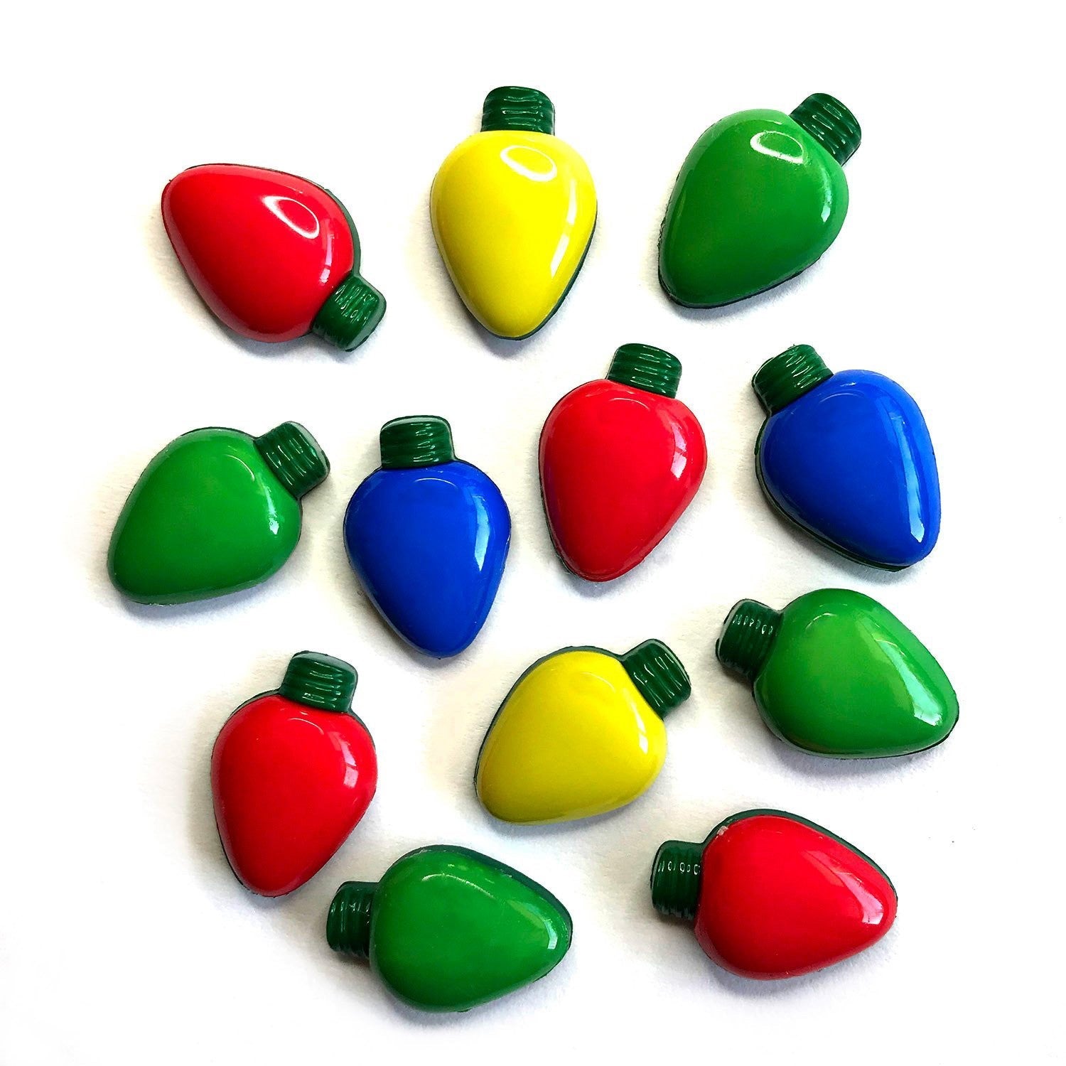 Christmas Lights Buttons (7 pack)