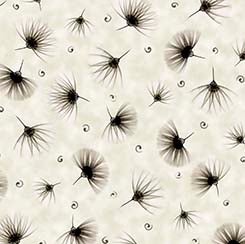 Floral Allure Tossed Fan Floral - Alabaster