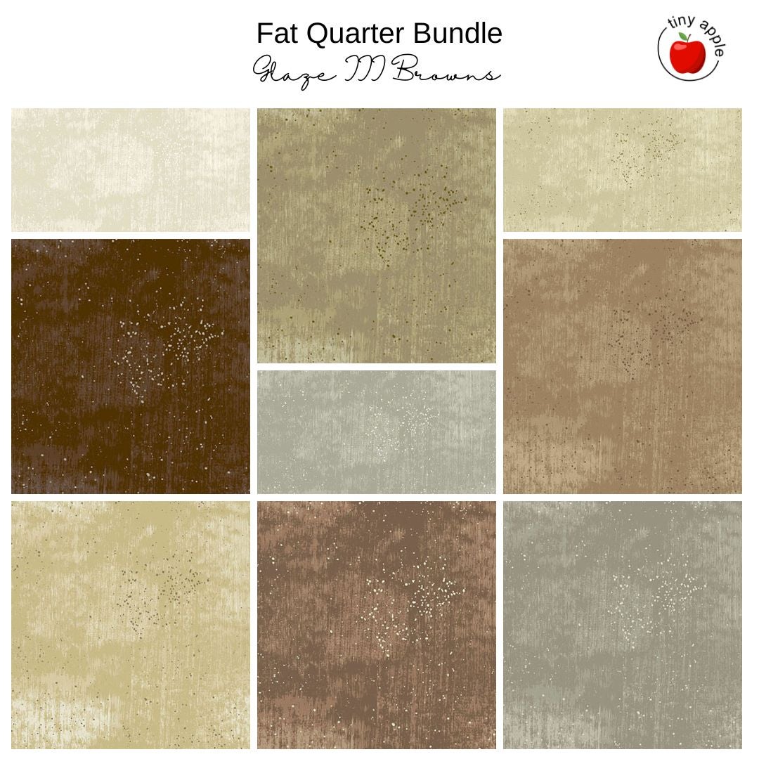 Fat Quarter Bundle (9) - Glaze III Browns