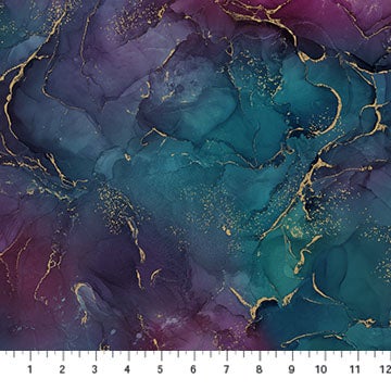 Northcott Midas Wideback - Multi Texture: Jewels