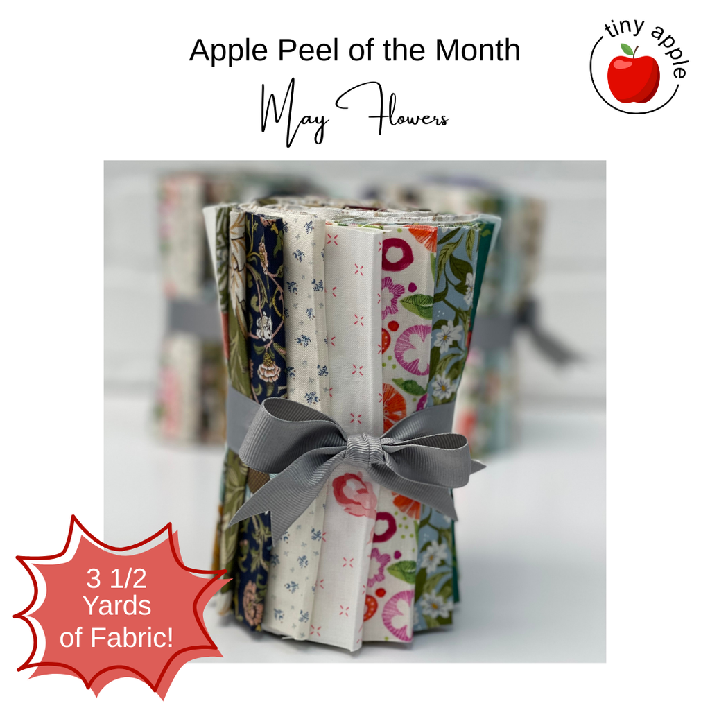 6" Apple Peel (21) Peel of The Month May Flowers