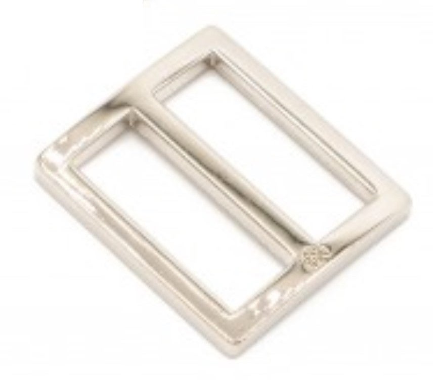 Hardware: Widemouth Rectangular Slider 1" Slider (2) - Nickel Finish