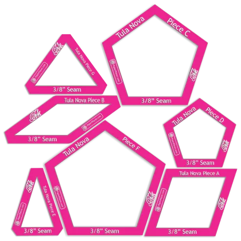 Paper Pieces: Tula Nova - Windowed Cutting Template Set