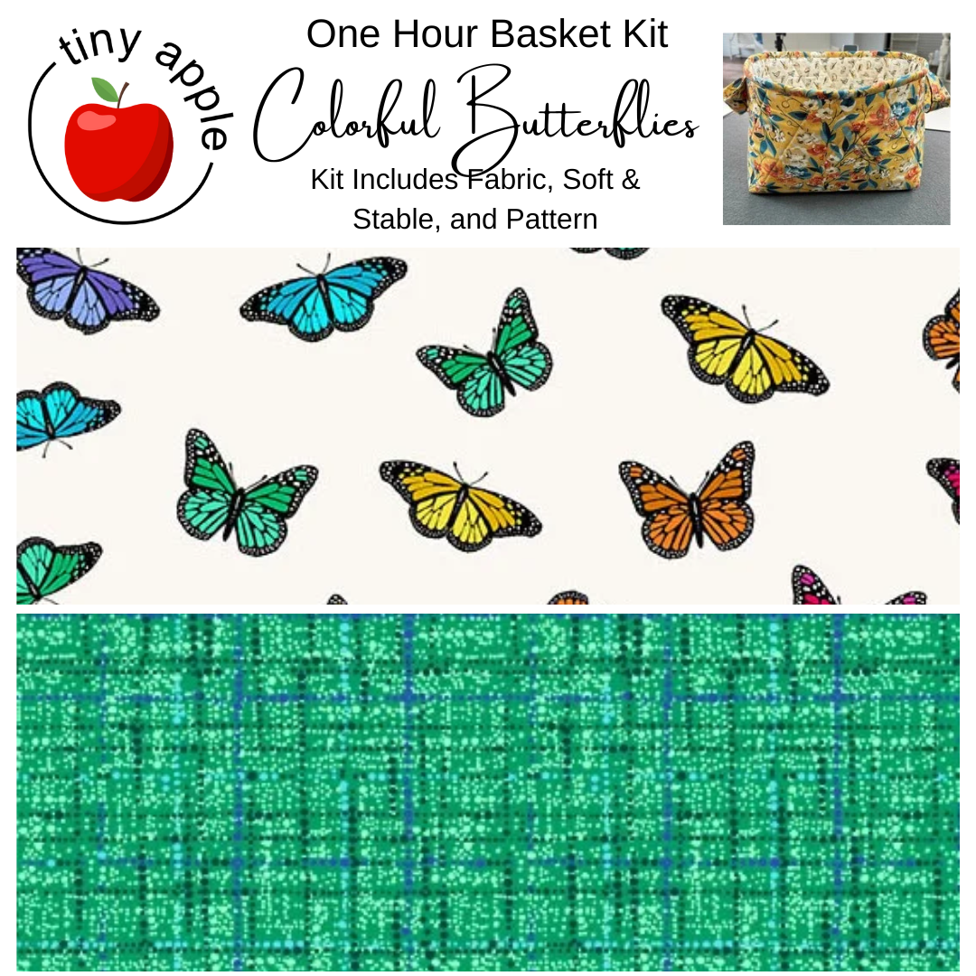 Kit:  One Hour Basket - Colorful Butterflies