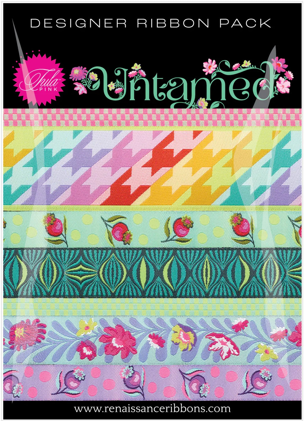 Untamed by Tula Pink Designer Ribbon Pack - Two Colorways!