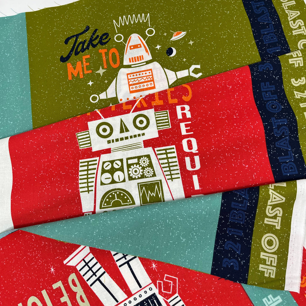 321 Blast Off - Space Square Panel Multi (36" x 44")