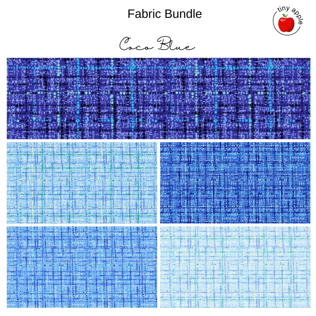 Fat Quarter Bundle (5) - Coco Blue