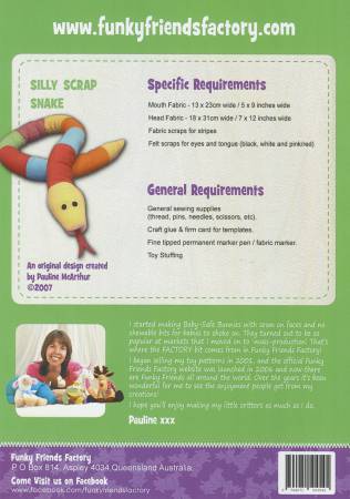 Pattern: Funky Friends Factory Silly Scrap Snake