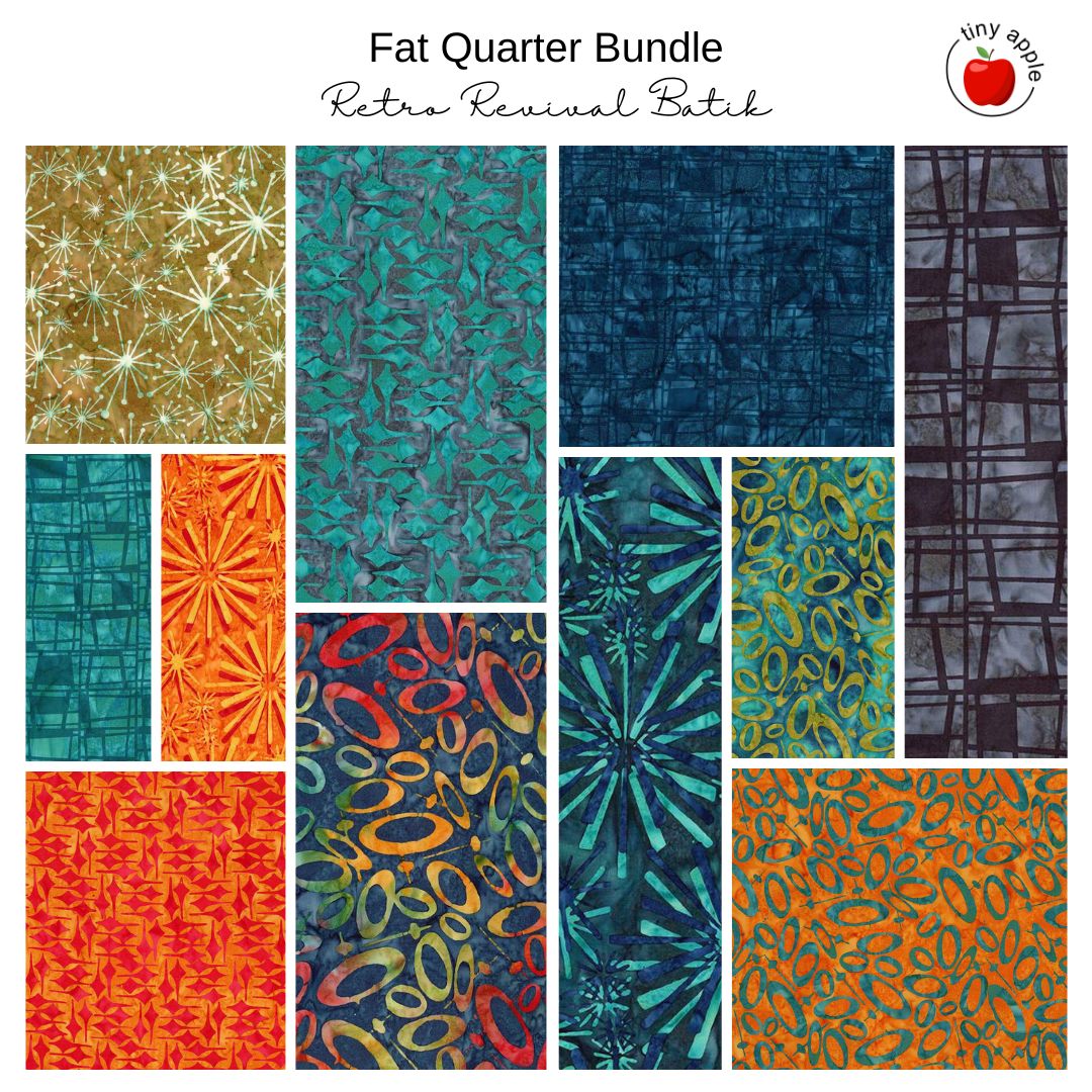 Fat Quarter Bundle (11) - Retro Revival Batiks