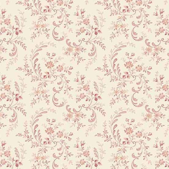 Petit Point by Andover Fabrics - Whimsical Flowers: Soft Pink