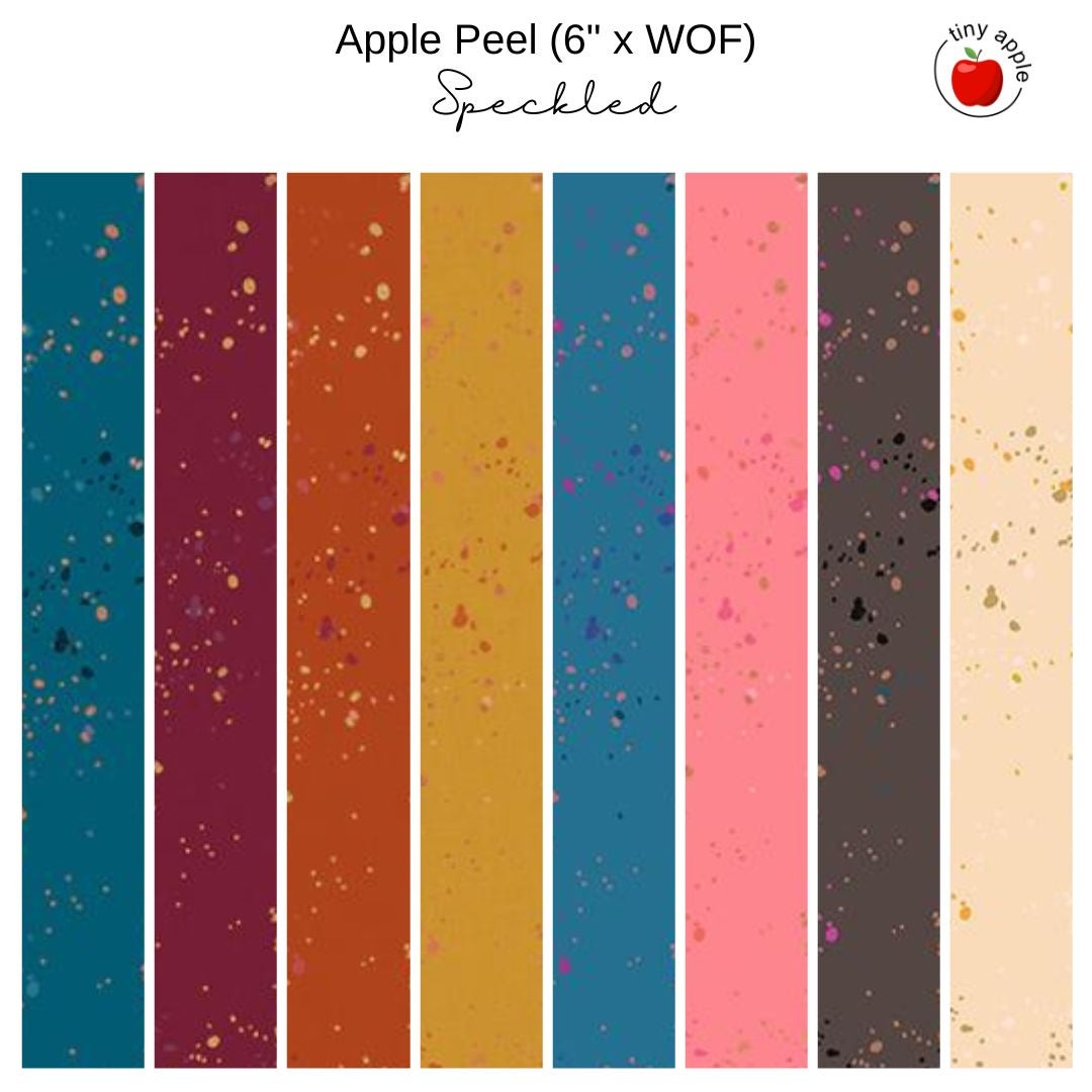 6" Apple Peel (8) - Speckled