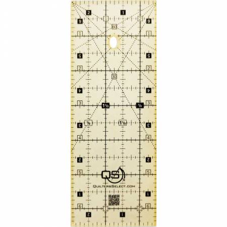Quilters Select 2.5"  x 6.5" Non Slip Ruler