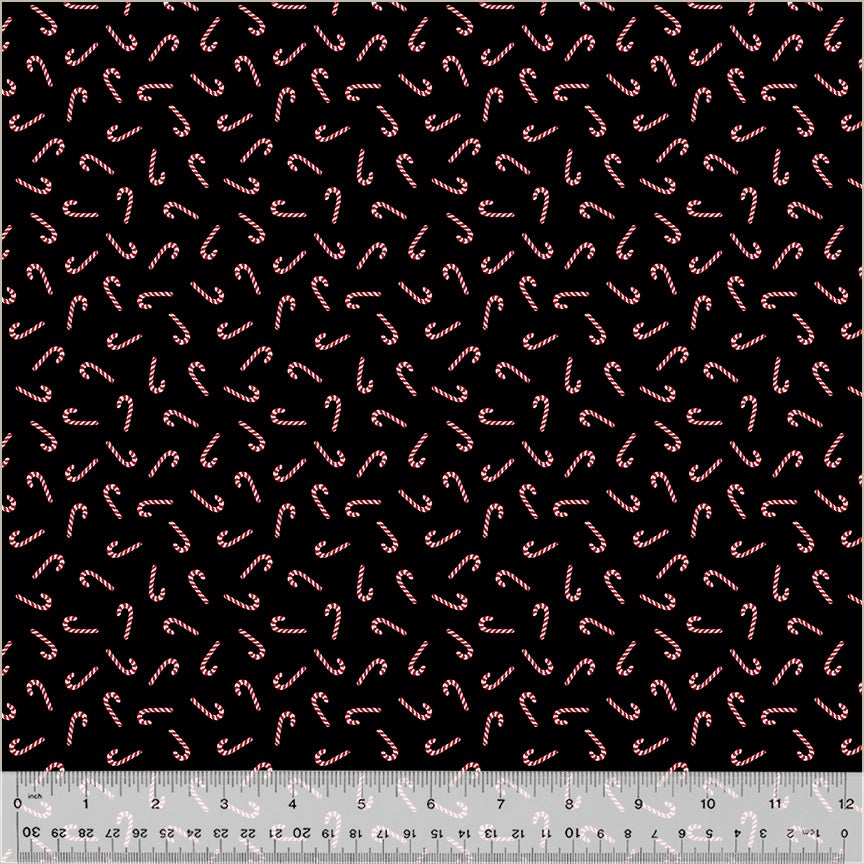 Holiday Twinkle by Whistler Studios Candy Canes: Black/Silver
