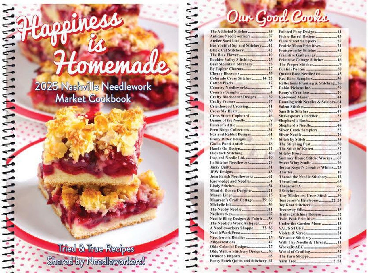Book: Happiness is Homemade 2025 Nashville Needlework Market Exclusive Cookbook
