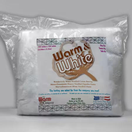 Warm and White Batting 120" x 124"