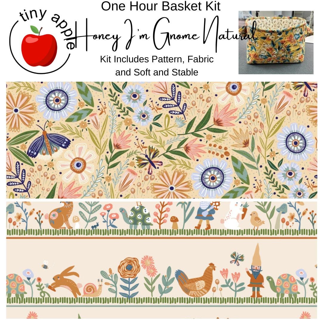 Kit:  One Hour Basket - Honey I'm Gnome- Natural
