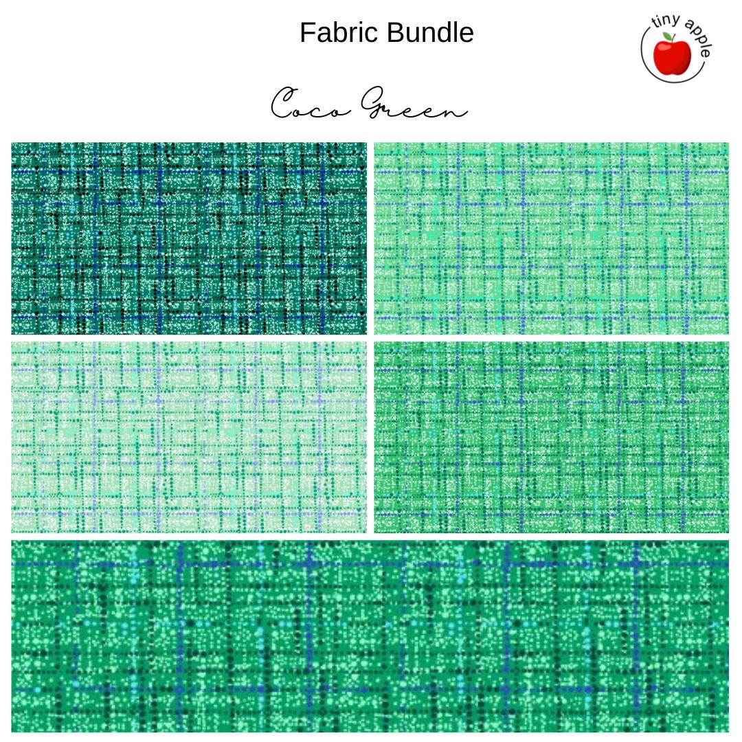 Fat Quarter Bundle (5) - Coco Green
