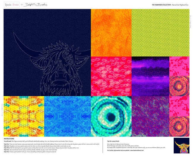 The Farmyard Collection Hamish the Highland Cow - Panel (36"x44")