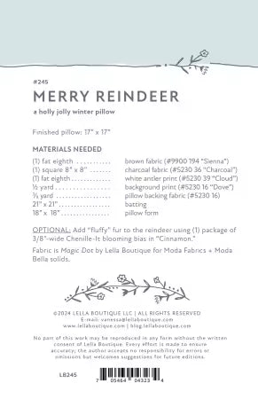 Pattern: Merry Reindeer