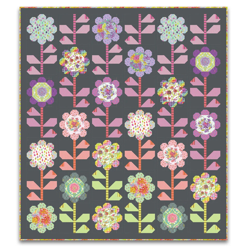 Untamed by Tula Pink Blooming Bouquet Quilt Kit - Pattern Included