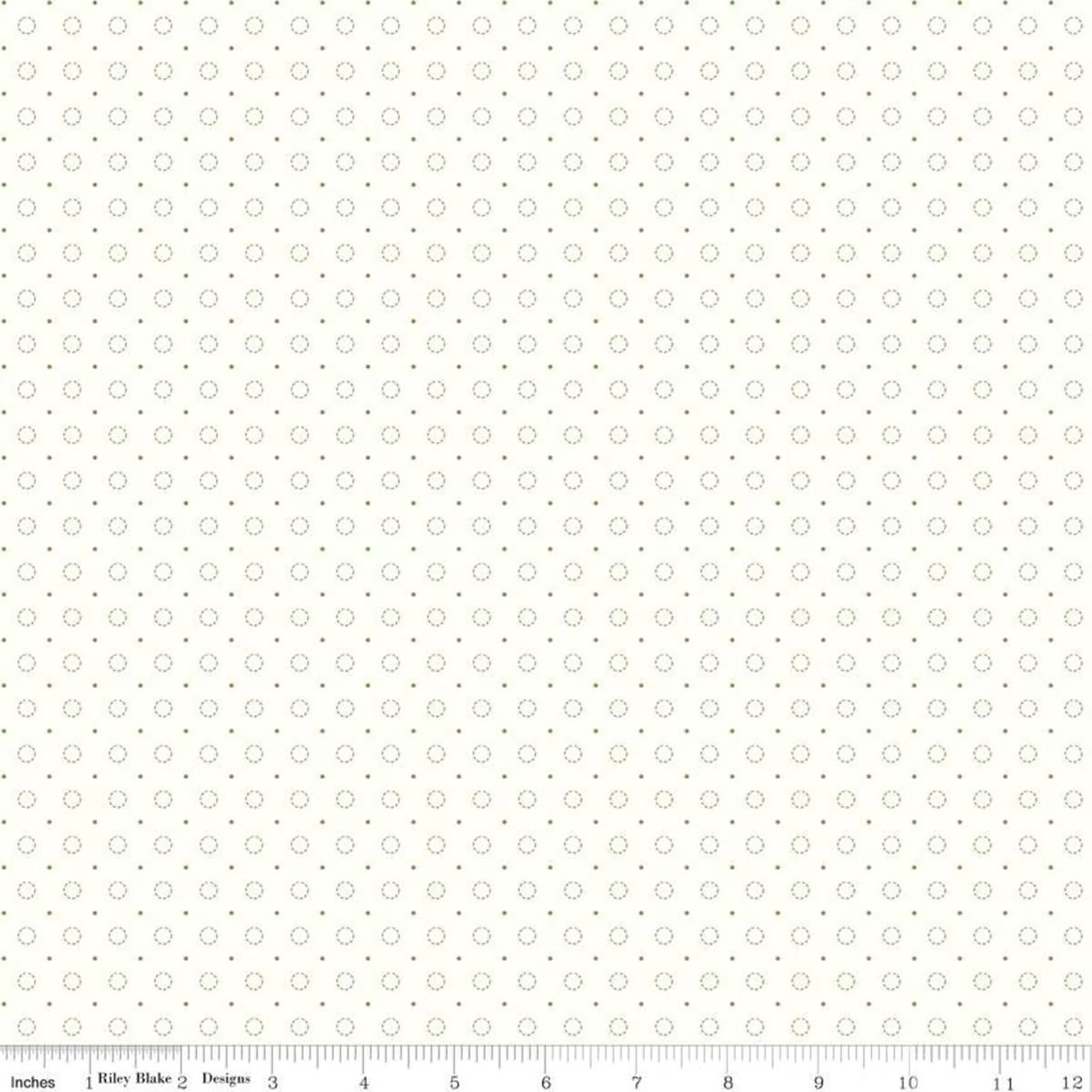 Riley Blake Bee BackgroundsCircle - Green