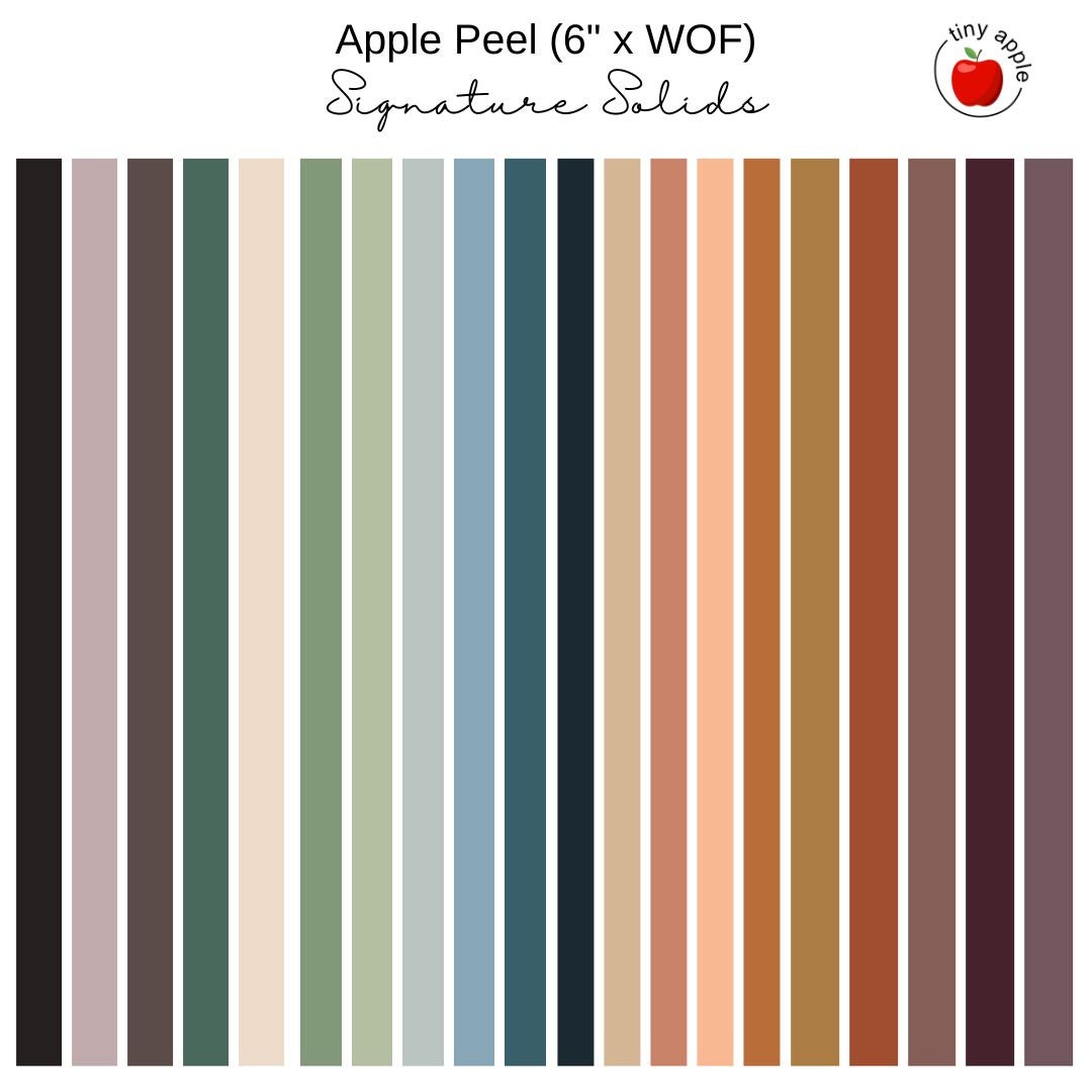 6" Apple Peels (20) - AG Signature Solids