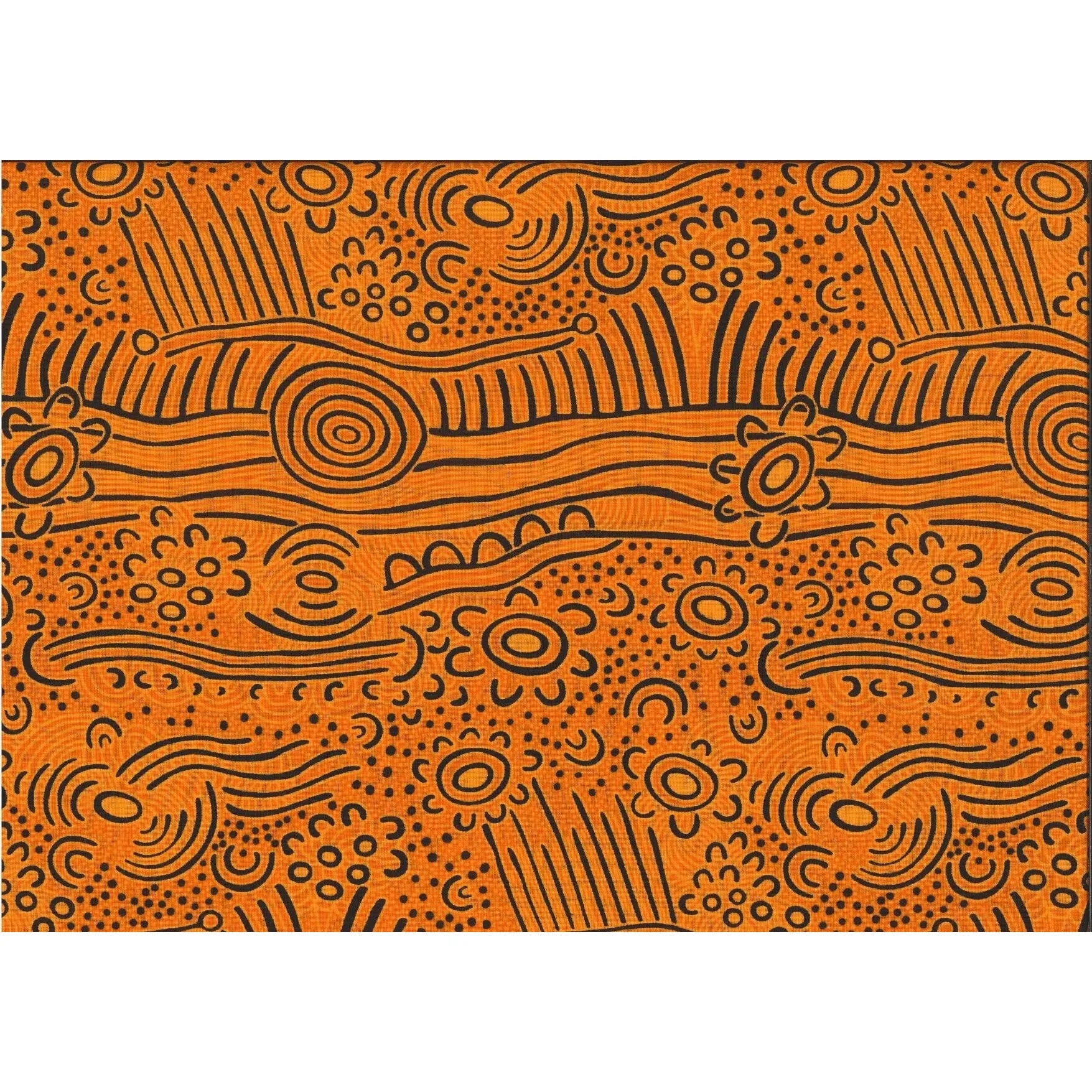 M&S Textiles - Dreaming Bush Plum: Gold