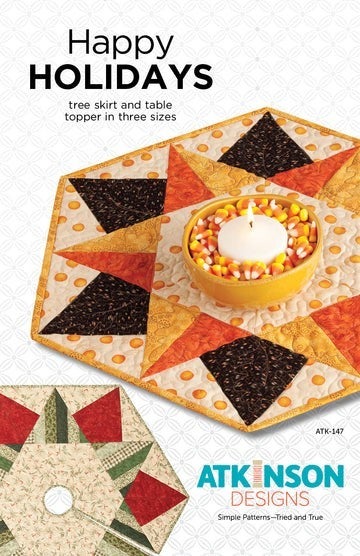 Pattern:  Happy Holidays Tree Skirt and Table Topper