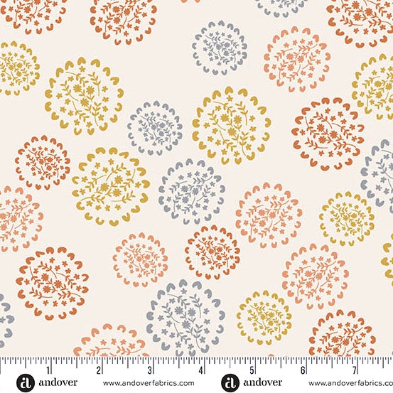 Conway Cottage by Karen Lewis Textiles - Bunches: Chalk