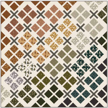 Kit: Skylight in Dancing Daisies PATTERN SOLD SEPARATELY